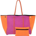 Leopard Print Printed Black Portable Beach Bag Leisure Travel - EX-STOCK Canada