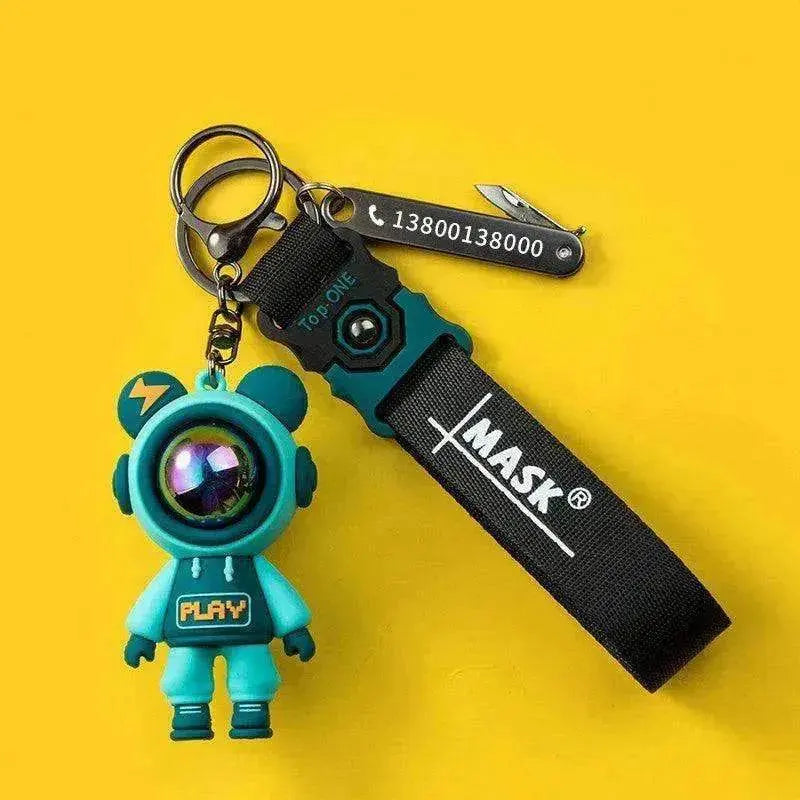 Lightning Unique Anti Lost Card Custom Pendant Keychain - EX-STOCK Canada