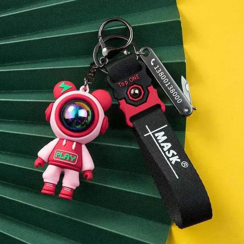 Lightning Unique Anti Lost Card Custom Pendant Keychain - EX-STOCK Canada