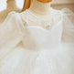 Long Sleeve Handmade Pearl Embroidery Children Princess Dress Gown - EX-STOCK Canada