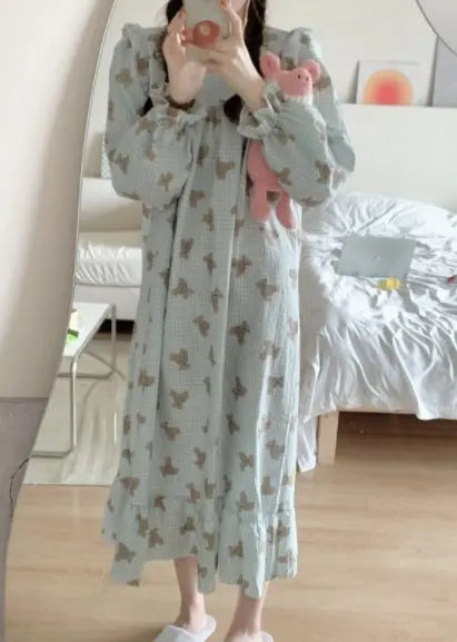 Long Sleeved Pullover Plaid Pajamas For Women - EX-STOCK Canada