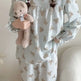 Long Sleeved Pullover Plaid Pajamas For Women - EX-STOCK Canada