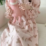 Long Sleeved Pullover Plaid Pajamas For Women - EX-STOCK Canada