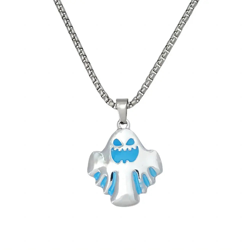 Luminous Ghost Pendant Halloween Necklace - EX-STOCK Canada