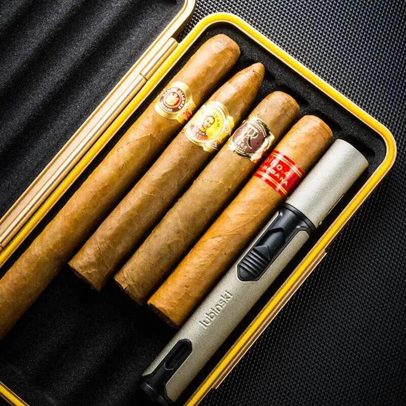 Coffret à cigares de voyage en aluminium de luxe pour aviation EX-STOCK Canada