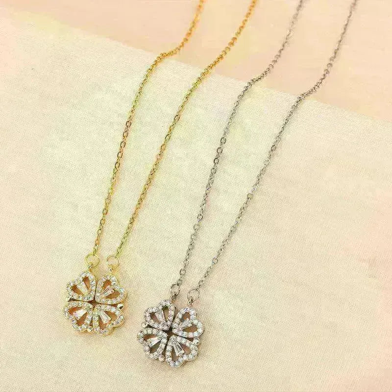 Luxury Titanium Steel Four Leaf Clover Necklace - EX-STOCK CANADA