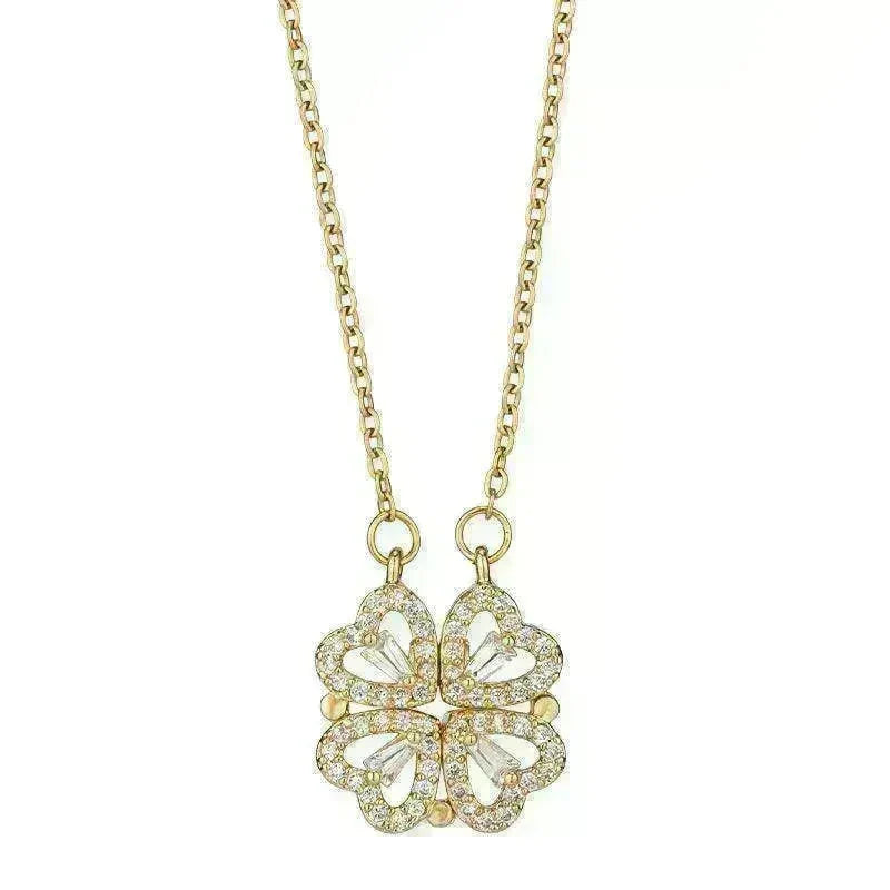 Luxury Titanium Steel Four Leaf Clover Necklace - EX-STOCK CANADA