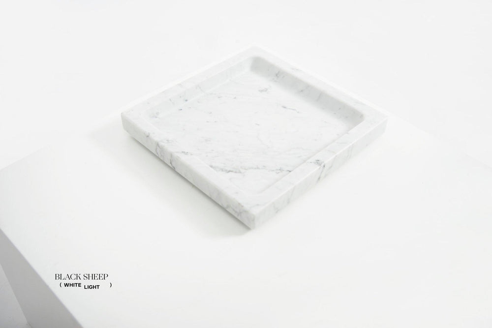 Bianco Carrara Marble Square Tray EX-STOCK Canada 