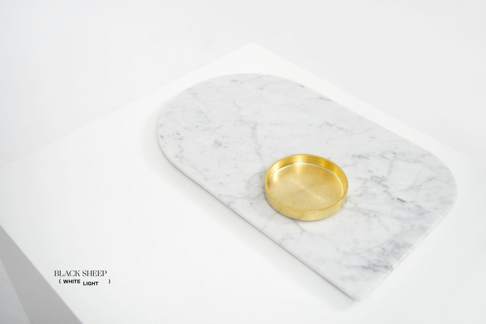 Plateau de service en marbre Bianco CarraraEX-STOCK Canada 