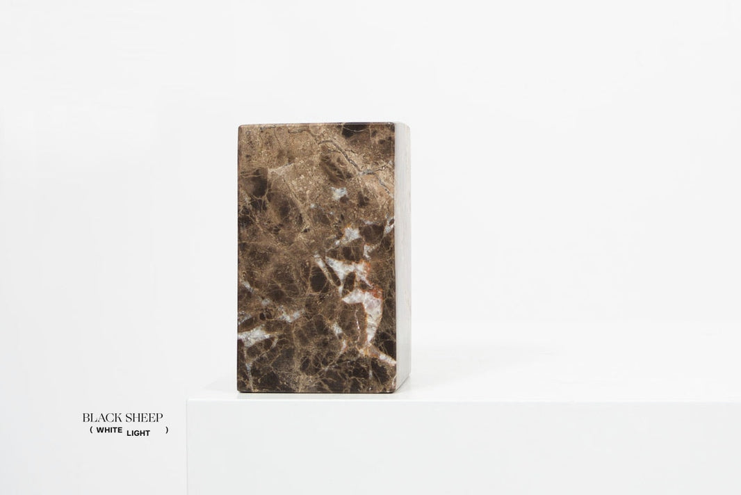 Dark Emperador Marble Asymmetric Book Ends EX-STOCK Canada 