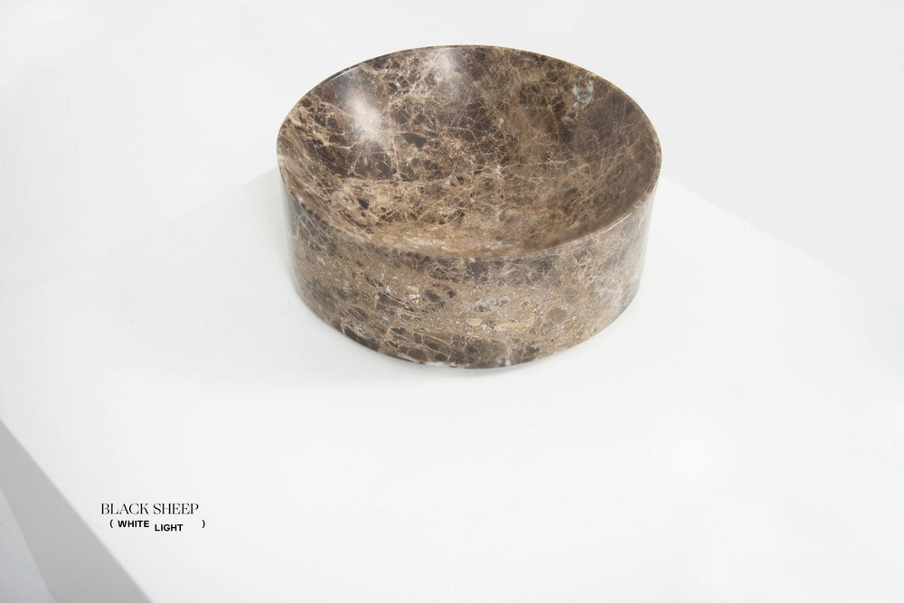 Dark Emperador Marble Deep Dish EX-STOCK Canada 