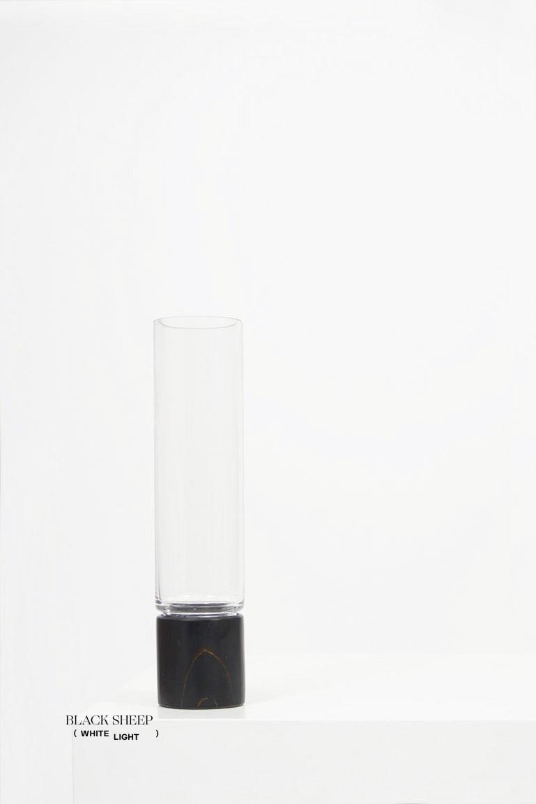 Vase en verre et marbre noir Lauren et ouraganEX-STOCK Canada 