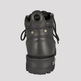 Bottes de moto pour hommes Milwaukee Leather à double fermeture éclair et lacets de 6 pouces 