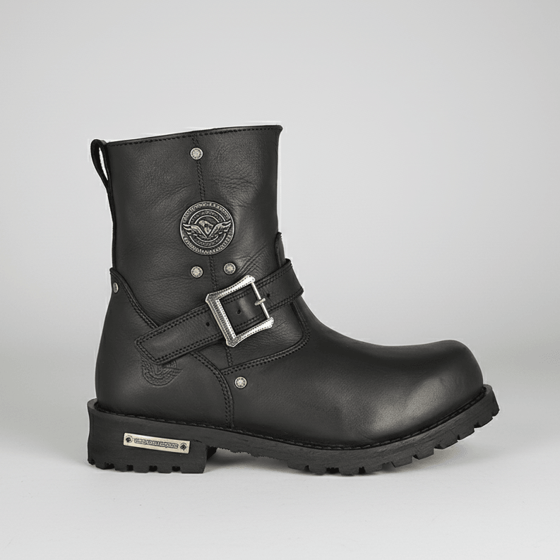 Milwaukee Leather Men's Wide 6" Side Zip Motorcycle Boots 