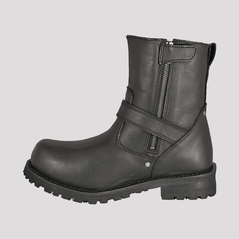 Milwaukee Leather Men's Wide 6" Side Zip Motorcycle Boots 