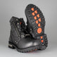 Bottes de moto pour femmes Milwaukee Leather avec fermeture éclair latérale et lacets 