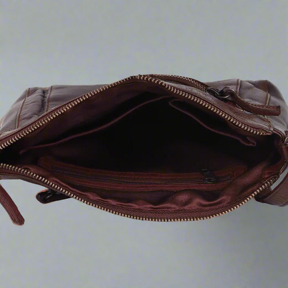 Bolso bandolera organizador de cuero METEX-STOCK Canada 