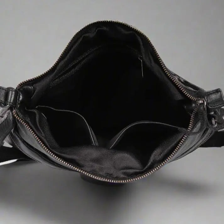 Bolso bandolera de cuero MET con doble bolsillo con cremalleraEX-STOCK Canada 