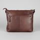 MET Leather Crossbody Bag with Dual Zipper Pockets 