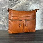 Bolso bandolera de cuero MET con doble bolsillo con cremalleraEX-STOCK Canada 