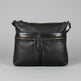 MET Leather Crossbody Bag with Dual Zipper Pockets 