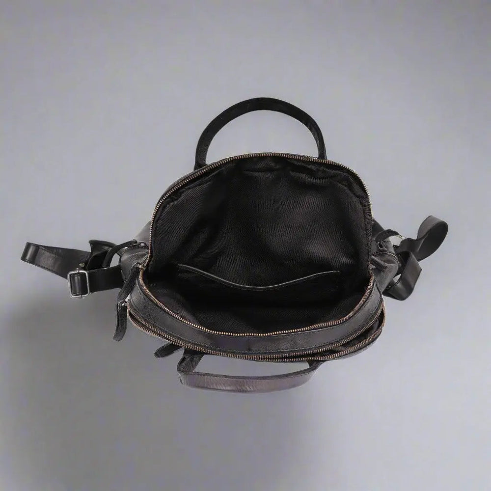 Mochila de cuero MET con múltiples bolsillos y asas doblesEX-STOCK Canada 