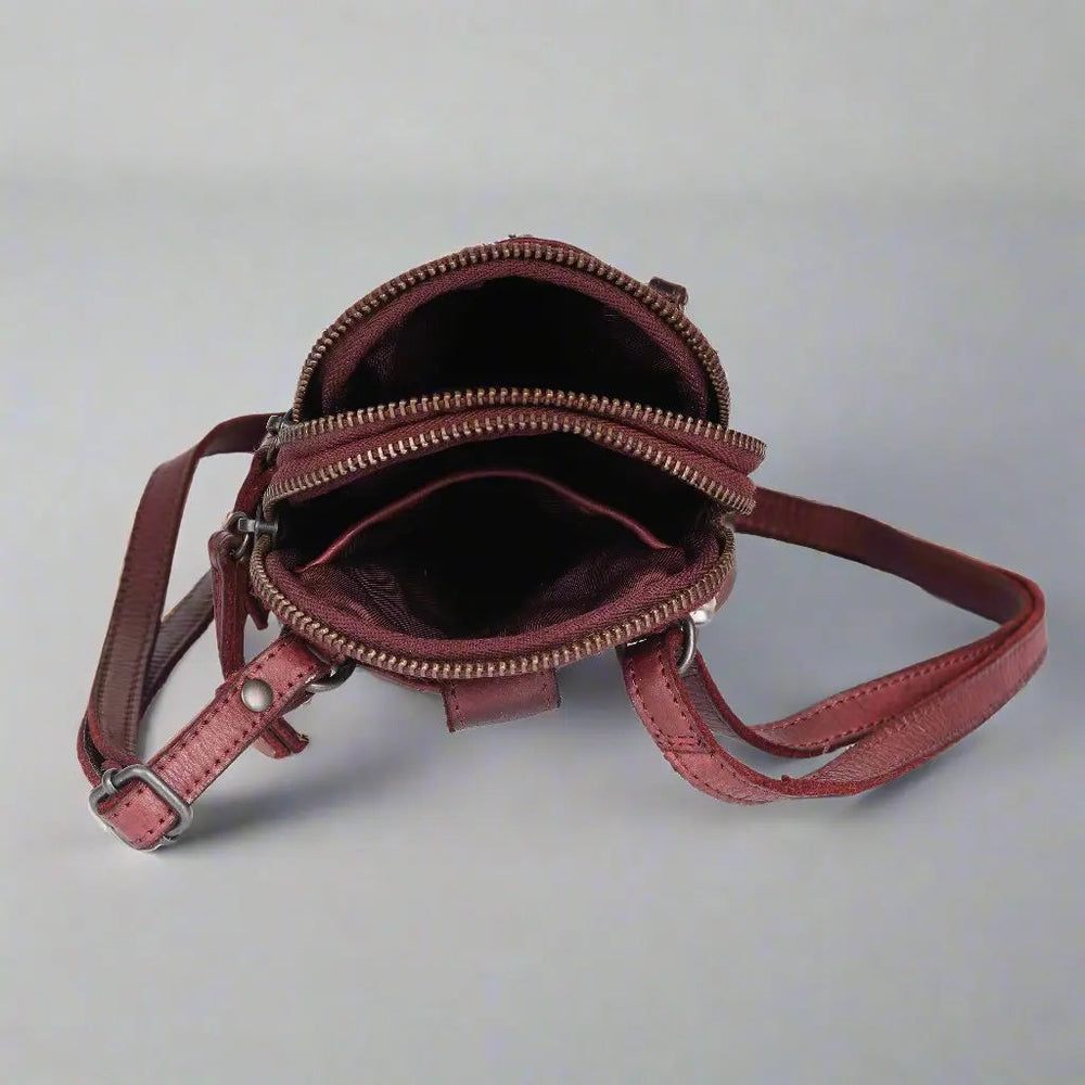 Bolso bandolera pequeño de cuero METEX-STOCK Canada 