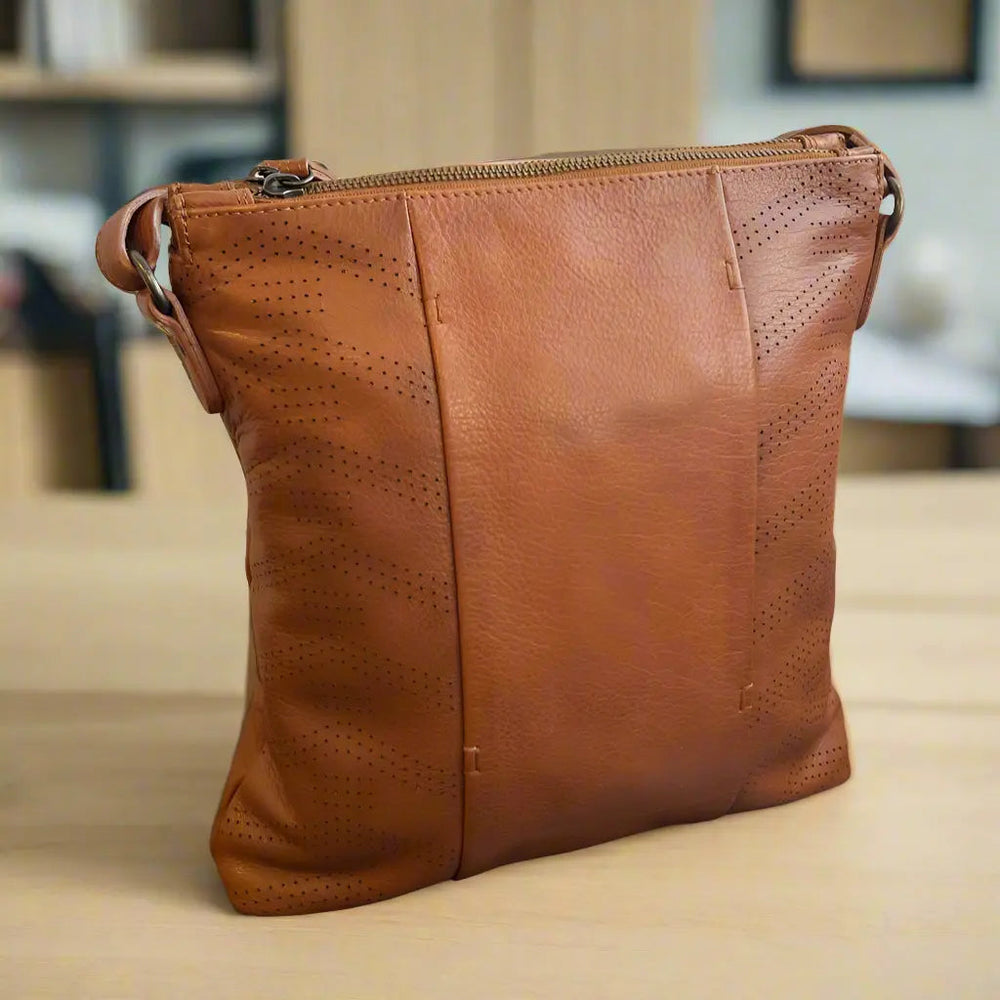 Sac à main en cuir MET à trois compartiments, sac bandoulièreEX-STOCK Canada 