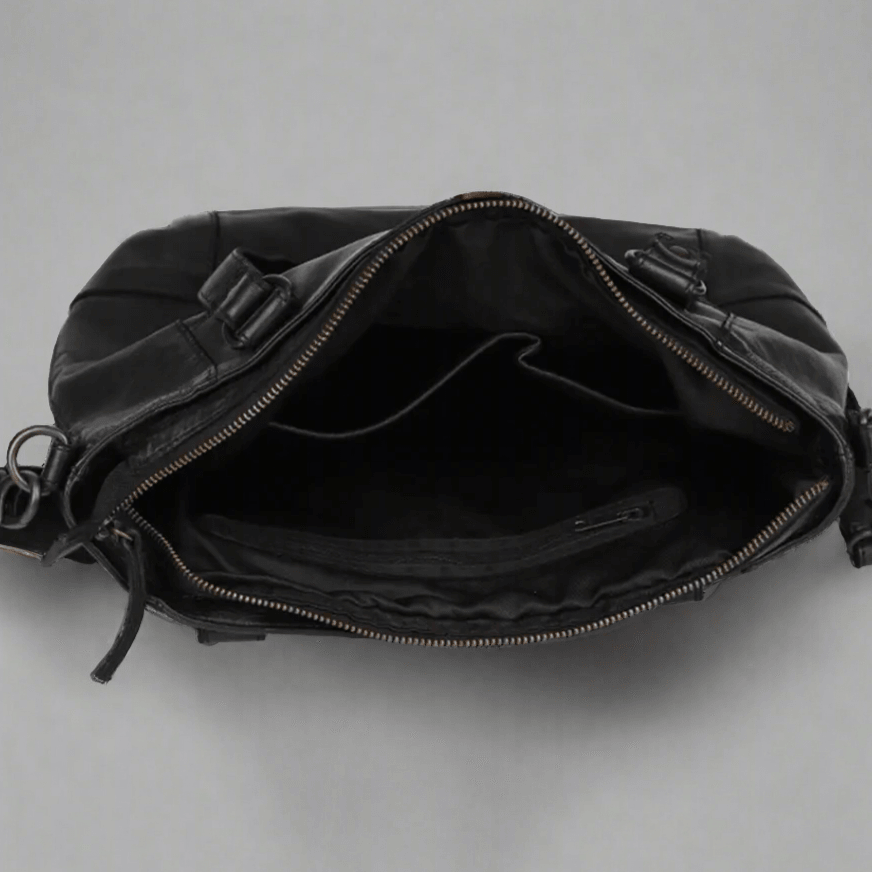 MET Two Handled Leather Sack Handbag 