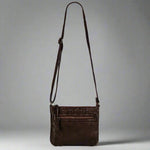 MET V Stitch Crossbody Leather Bag 