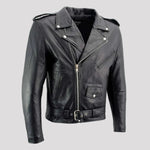 X Element Men's Leather Motorcycle Jacket 