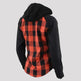 Milwaukee Leather Women's Armoured Plaid Hooded Shirt 