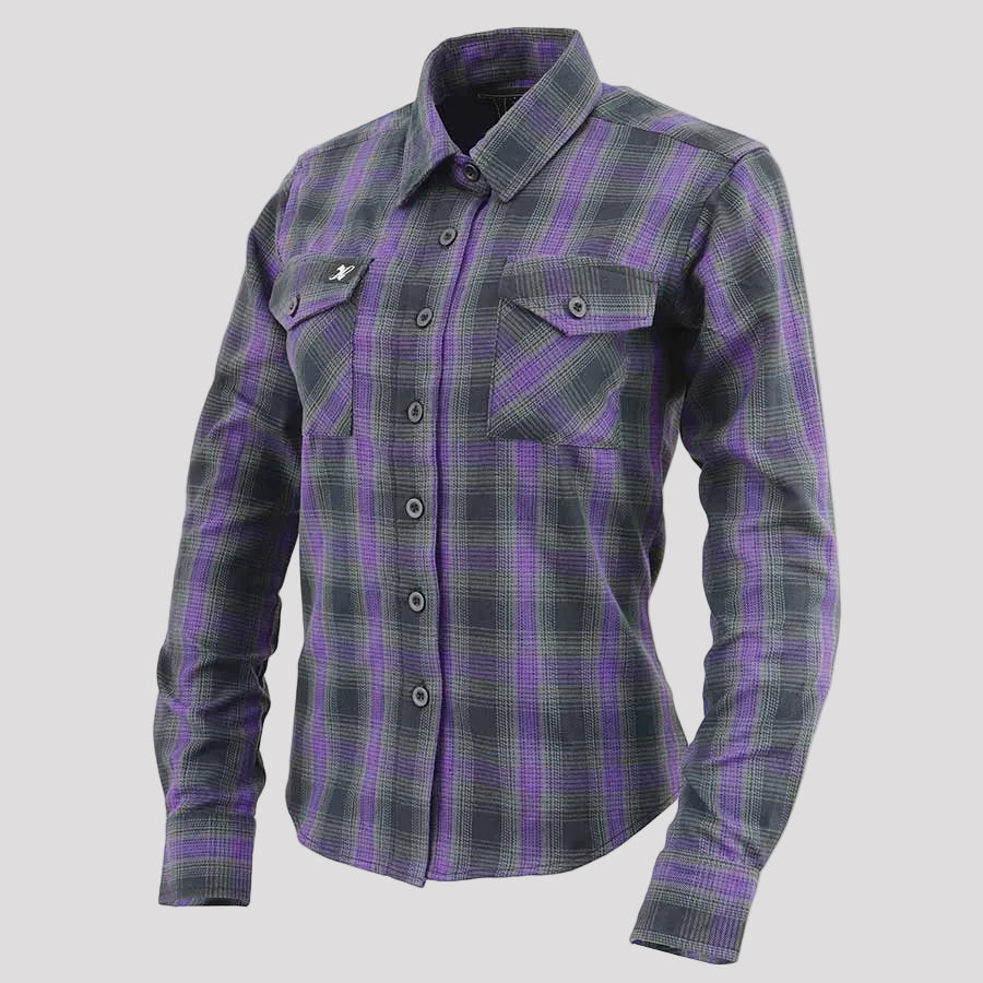 Milwaukee Leather Women's Armoured Plaid Shirt 