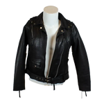 Chaqueta de cuero estilo biker para mujer BOL con cinturón ajustableEX-STOCK Canada 