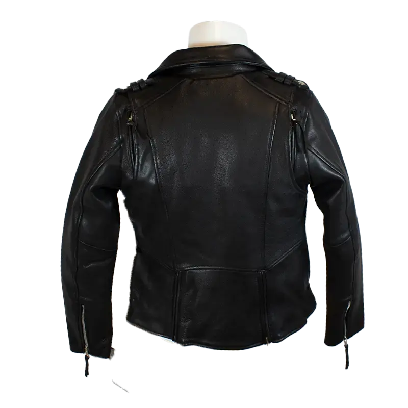 Chaqueta de cuero estilo biker para mujer BOL con cinturón ajustableEX-STOCK Canada 