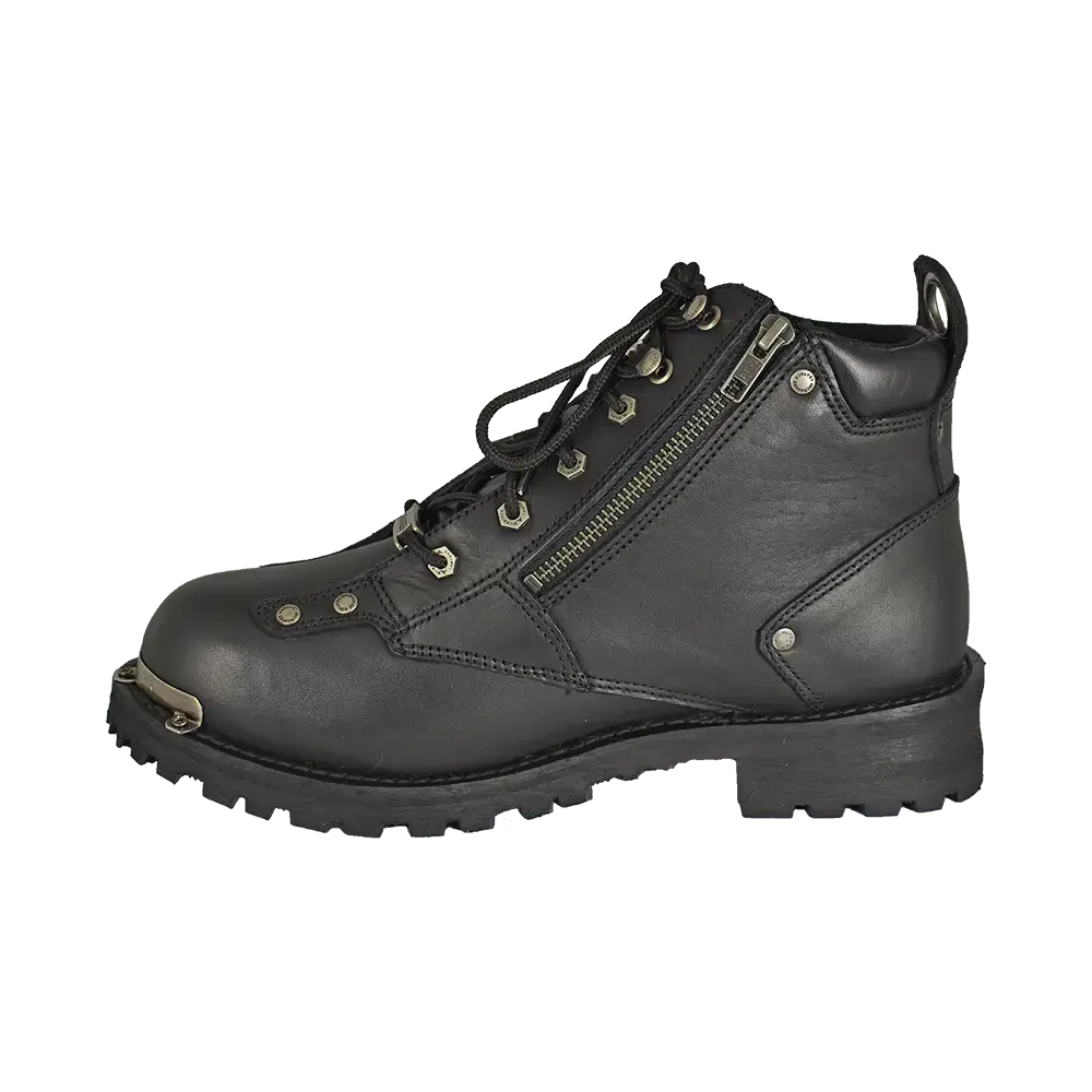 Milwaukee Leather Men's 6" Double Zip Lace Up Motorcycle Boots EX-STOCK Canada 