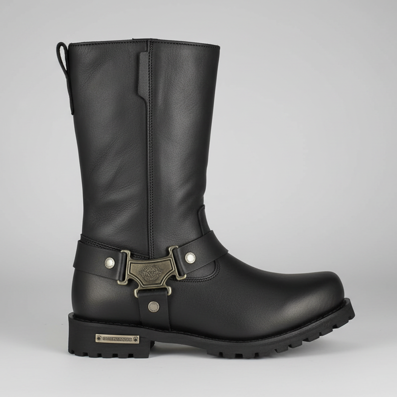 Milwaukee Leather Men's Wide 11" Harness Motorcycle Boots 