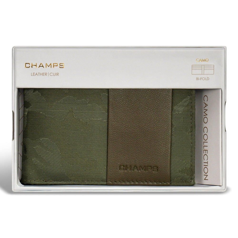 Camo / Leather Bi-Fold Wallet EX-STOCK Canada 