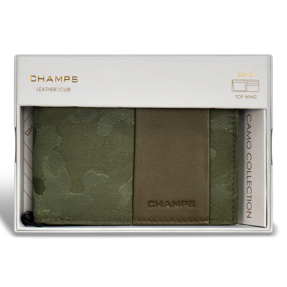 Camo / Leather Top Wing Wallet EX-STOCK Canada 