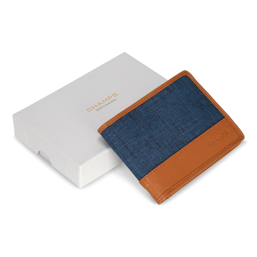 Denim / Leather Bi-Fold Wallet EX-STOCK Canada 