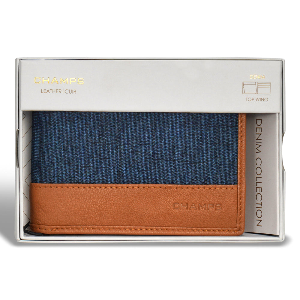 Denim / Leather Top Wing Wallet EX-STOCK Canada 