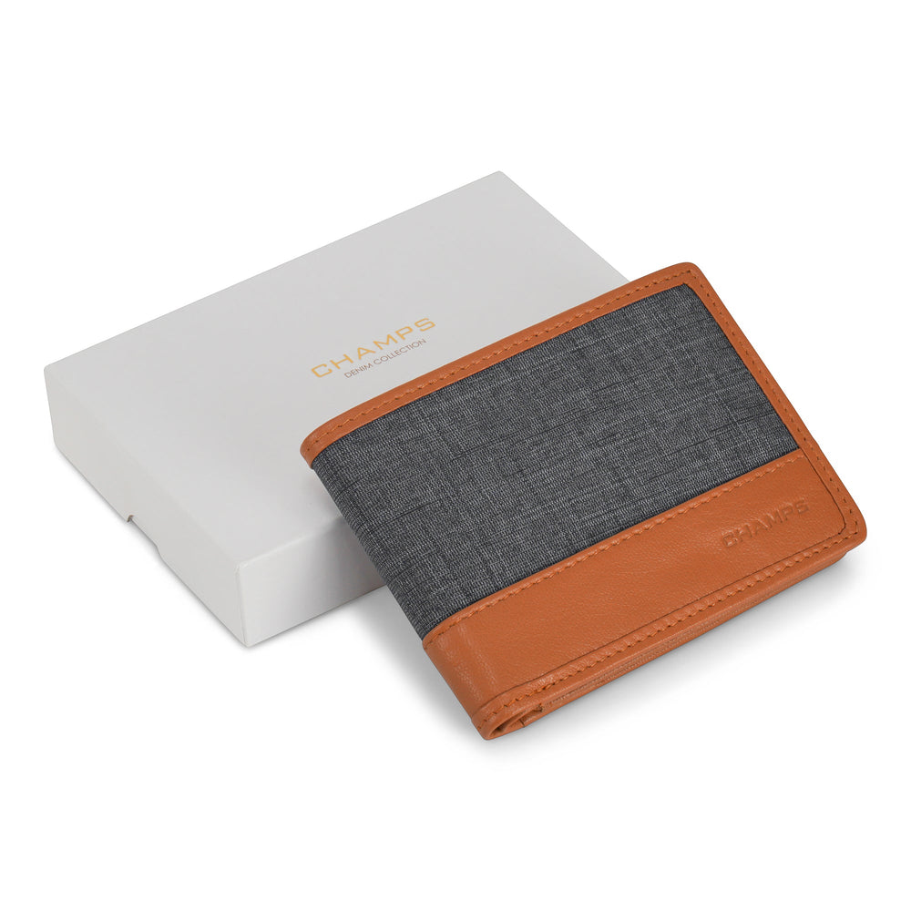 Denim / Leather Zip Around Wallet EX-STOCK Canada 