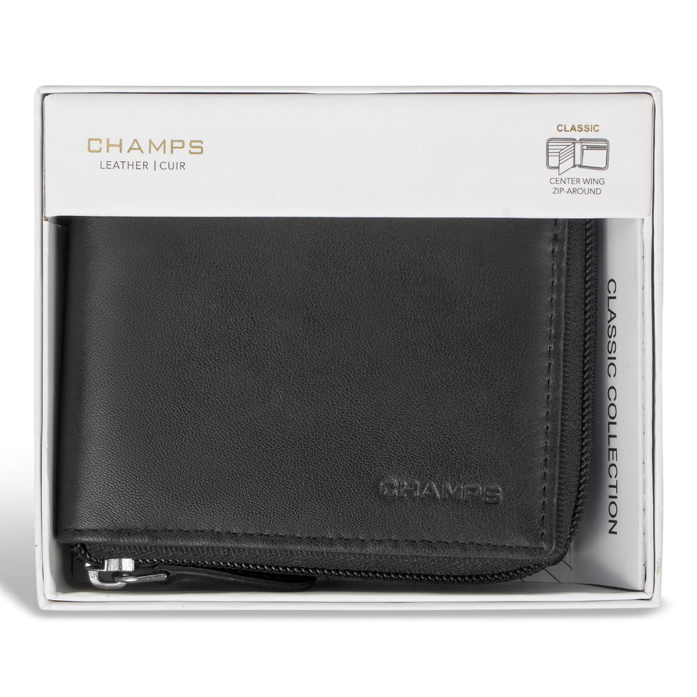 Classic / Leather Zip-Around Wallet EX-STOCK Canada 