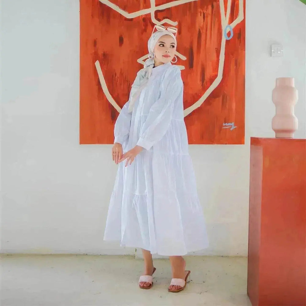 Malay Indonesian Cotton Arab Patchwork Dress - EX-STOCK Canada