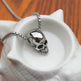 Male titanium steel skull necklace - EX-STOCK Canada