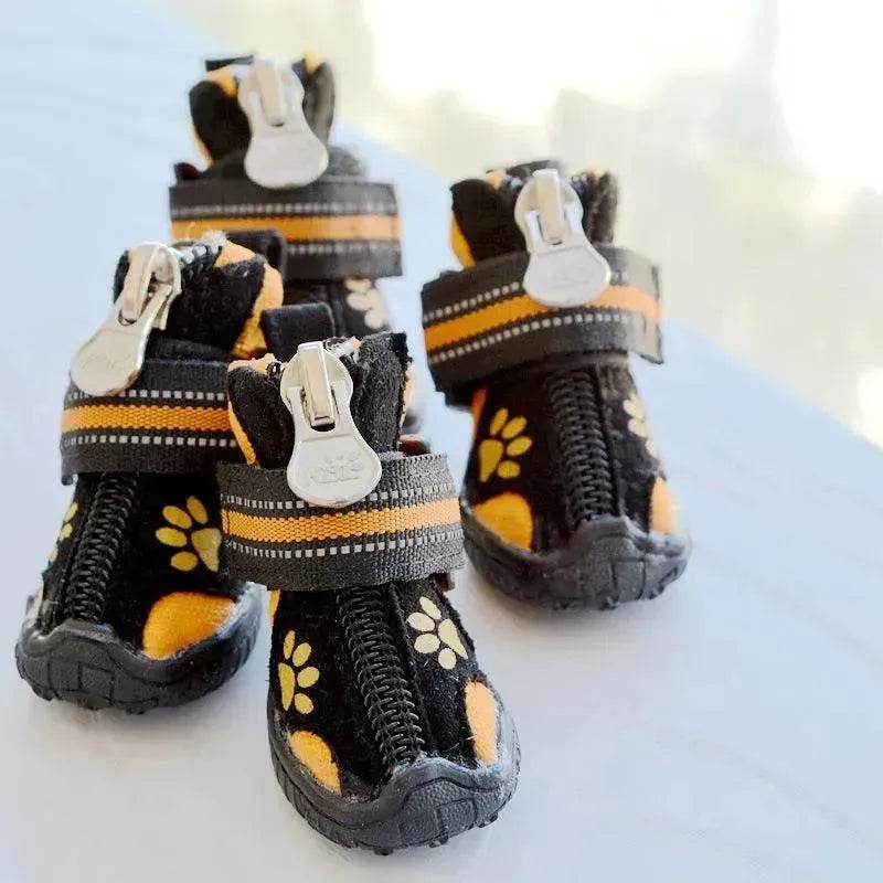Medium And Large Dogs Printed Suede Cotton Shoes - EX-STOCK Canada
