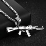 Men's AK47 Titanium Steel Street Hip-hop Electroplating Stainless Steel Gun Necklace - EX-STOCK CANADA