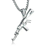 Men's AK47 Titanium Steel Street Hip-hop Electroplating Stainless Steel Gun Necklace - EX-STOCK CANADA