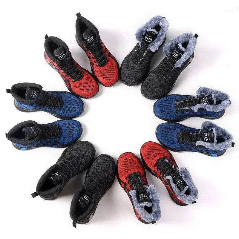 Men's Anti Smash Anti Puncture Work Warm Thickened Lace-up Safety Shoes - EX-STOCK Canada