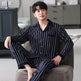 Men's Autumn And Winter Cotton Long-sleeved Trousers Thin Pajamas Loose Home Wear Suit Men  EX-STOCK CANADA